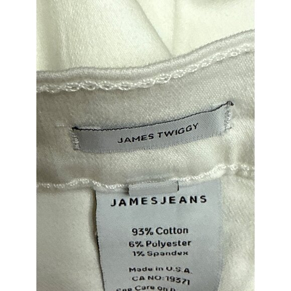 James Jeans Women's Leggings Faux Front Pockets Twiggy White Size 24 NEW Spots - Picture 10 of 12